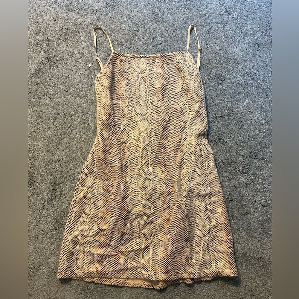urban outfitters snakeskin dress
